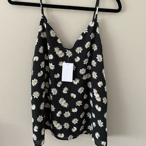 Socialite Sunflower Scalloped Tank